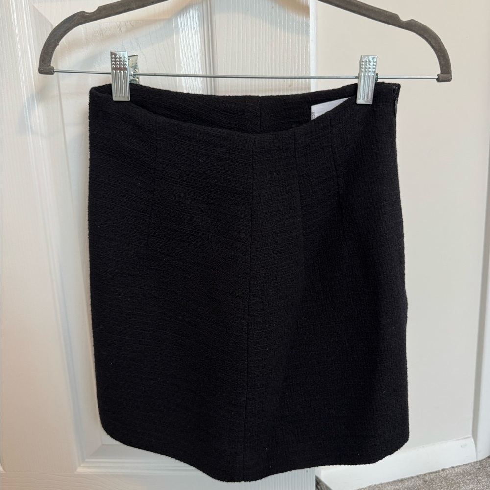 Tweed black skirt
